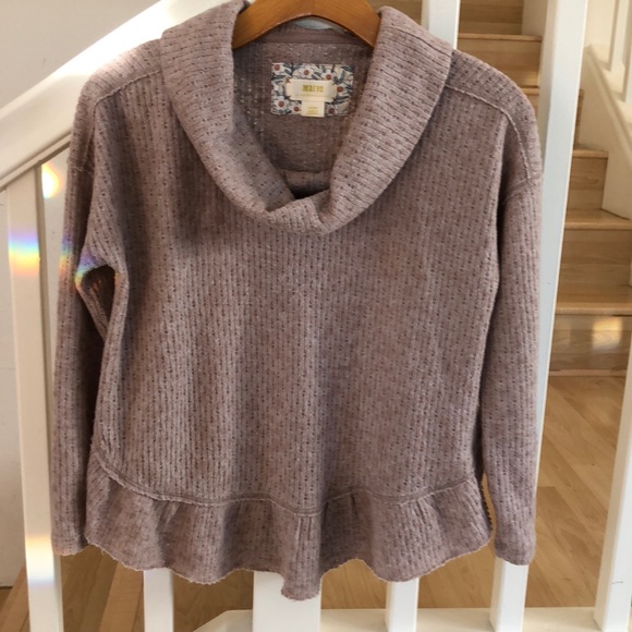 Anthropologie Maeve Addie ruffled hacci pullover - Picture 5 of 8